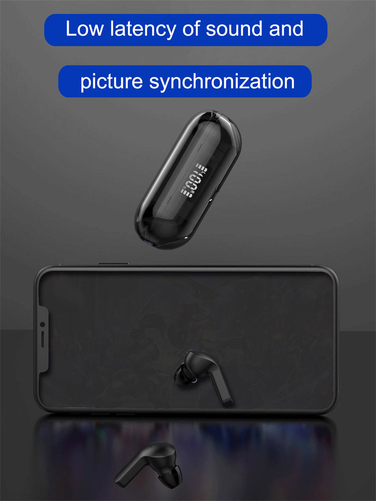 Crystal Wireless Earphones - Transparent Air 33 | ENC Noise Canceling Bluetooth Earbuds | LED Display, Fast Charging & HiFi Stereo Sound | Smart Touch & Waterproof Design | #MinaraSouq