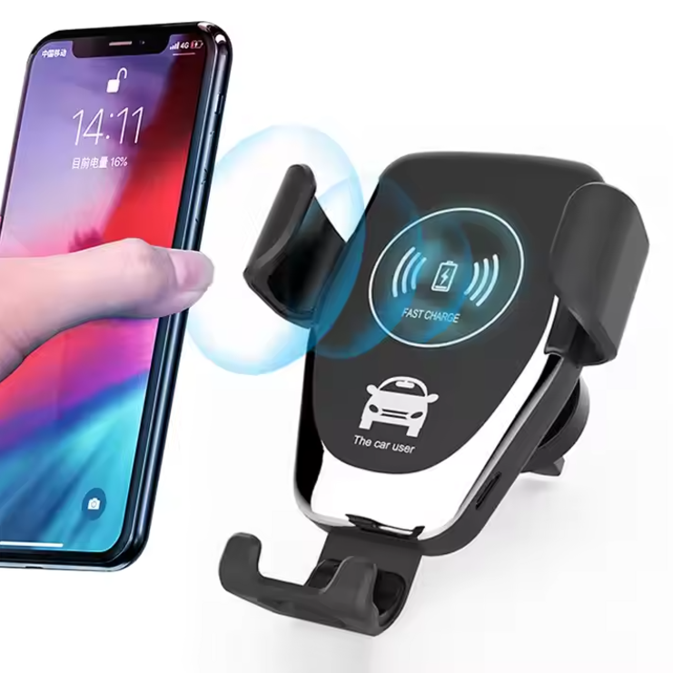 Auto Clamping Wireless Car Charger - Infrared Sensor Phone Mount | 10W Fast Charging Holder | Smart Touch Air Vent Mount | Quick Charge Wireless Cradle for iPhone & Android | UAE Driving Essential