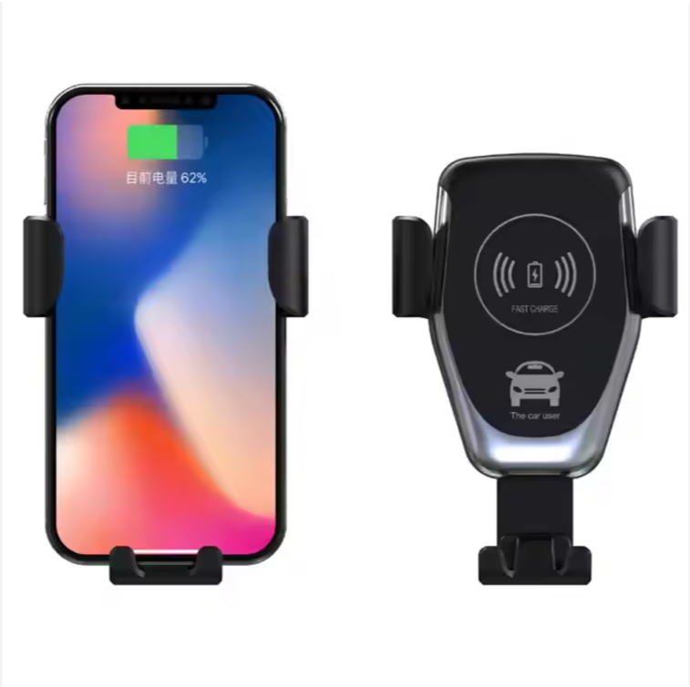 Auto Clamping Wireless Car Charger - Infrared Sensor Phone Mount | 10W Fast Charging Holder | Smart Touch Air Vent Mount | Quick Charge Wireless Cradle for iPhone & Android | UAE Driving Essential