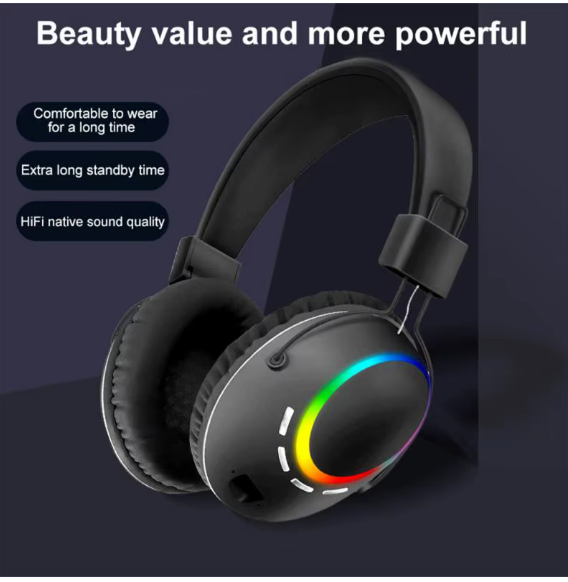 Stereo Music Headphones - Foldable Over Ear Headset | Hi-Fi Sound with Deep Bass | Built-in Mic & Noise Isolation | Lightweight Travel Headphones for iPhone, Android & Laptop | #UAE Music Lovers