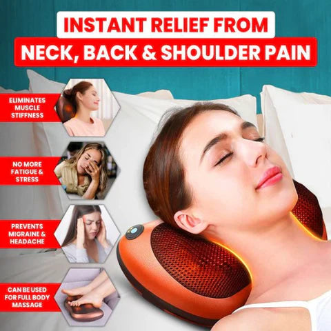 Electric Neck and Body Massage Pillow | Heated Deep Tissue Relief – Minara Souq