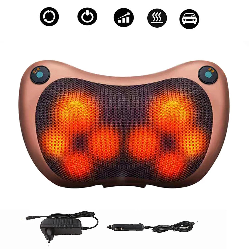 Electric Neck and Body Massage Pillow | Heated Deep Tissue Relief – Minara Souq