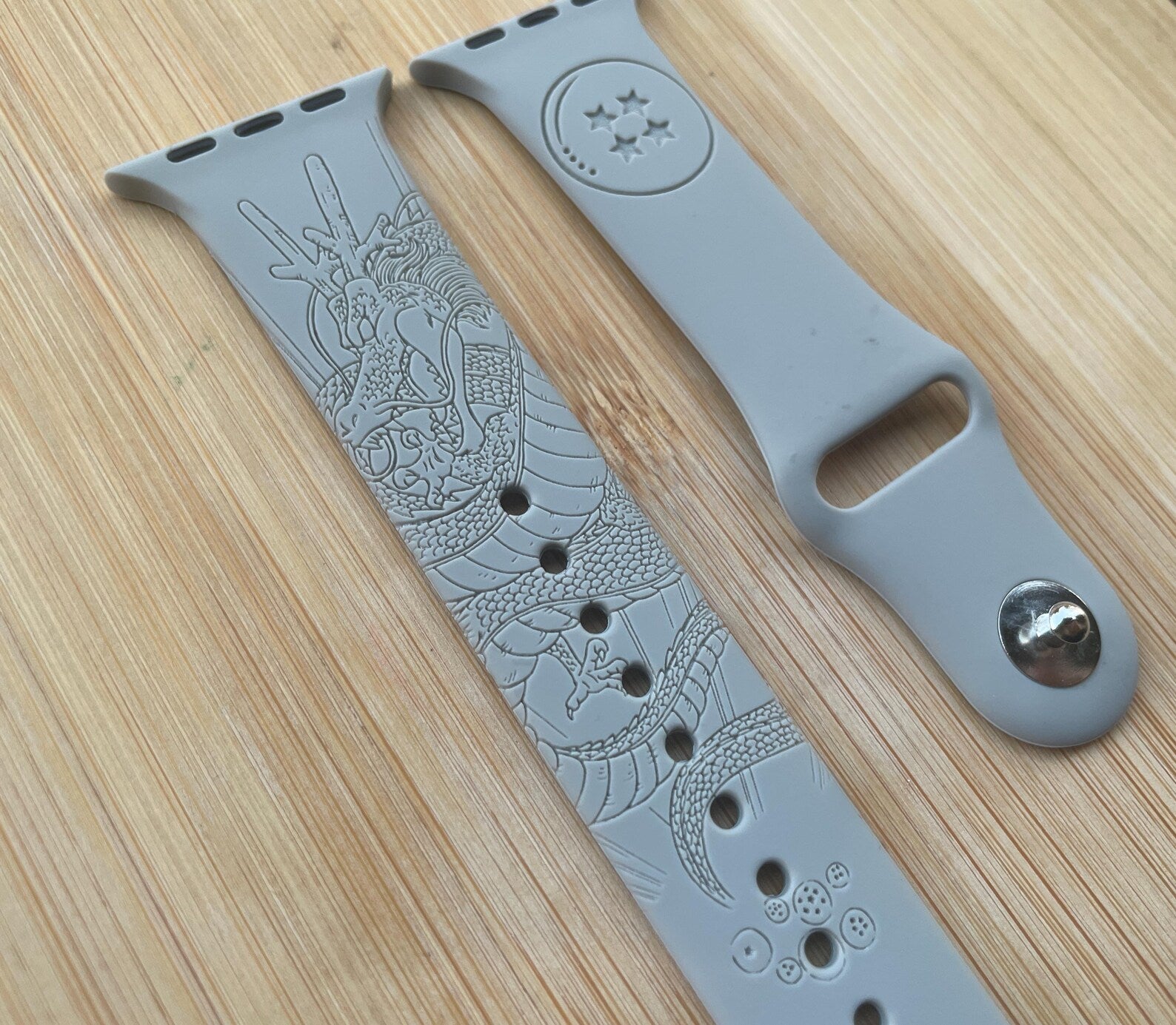 Designer Silicone Watch Strap for Apple Watch 38/40/41mm | Engraved Pattern | Sweat-Resistant Band