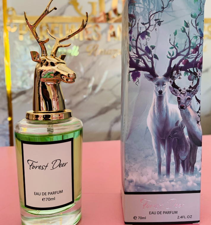 Forest Deer Eau de Parfum – Luxury Nature-Inspired Perfume | 70ml Designer Fragrance with Golden Deer Cap for Gifting